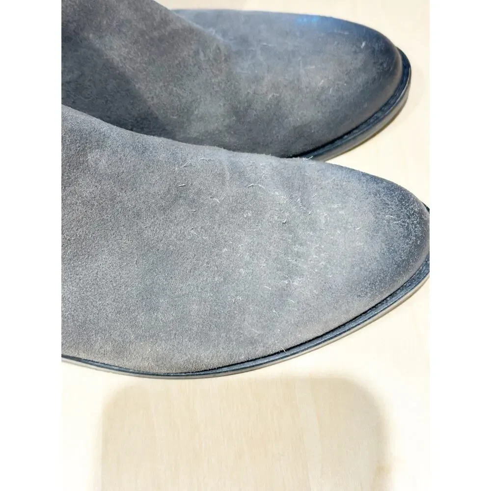 Thursday Boot Co Duchess Suede Chelsea Ankle Boots Grey Leather sz 9